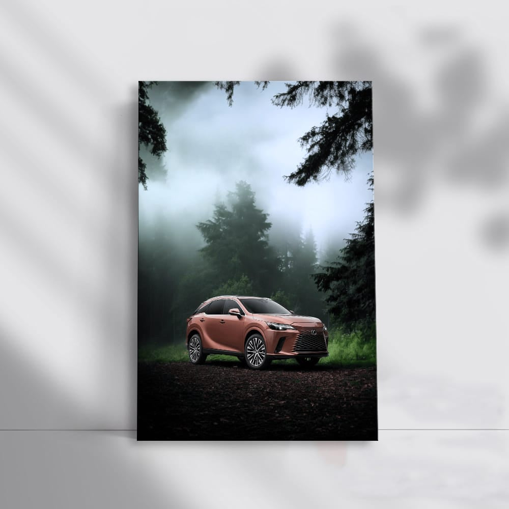 Lexus RX Enveloped in Mist - Elegant SUV in Action