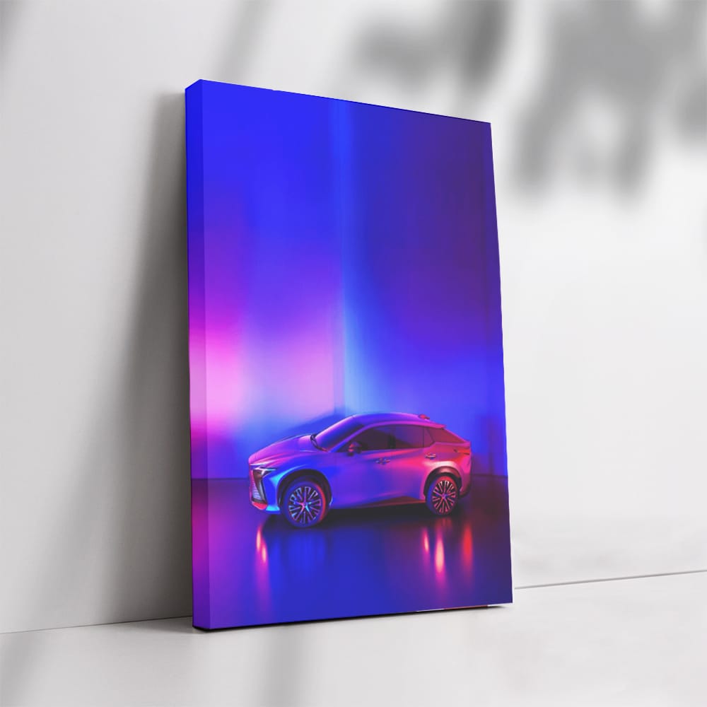Neon Lexus RZ450e - Futuristic Elegance on Wheels