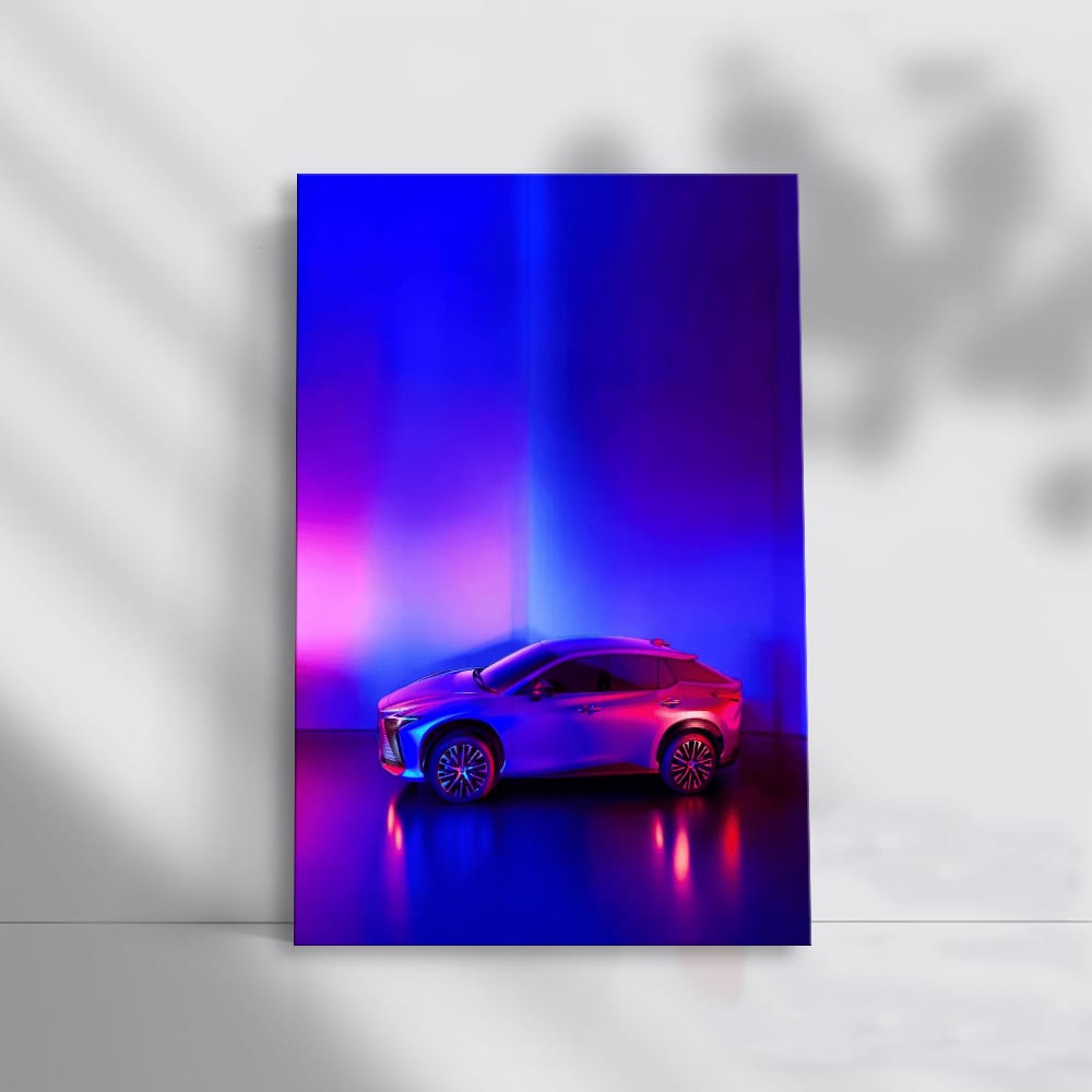 Neon Lexus RZ450e - Futuristic Elegance on Wheels