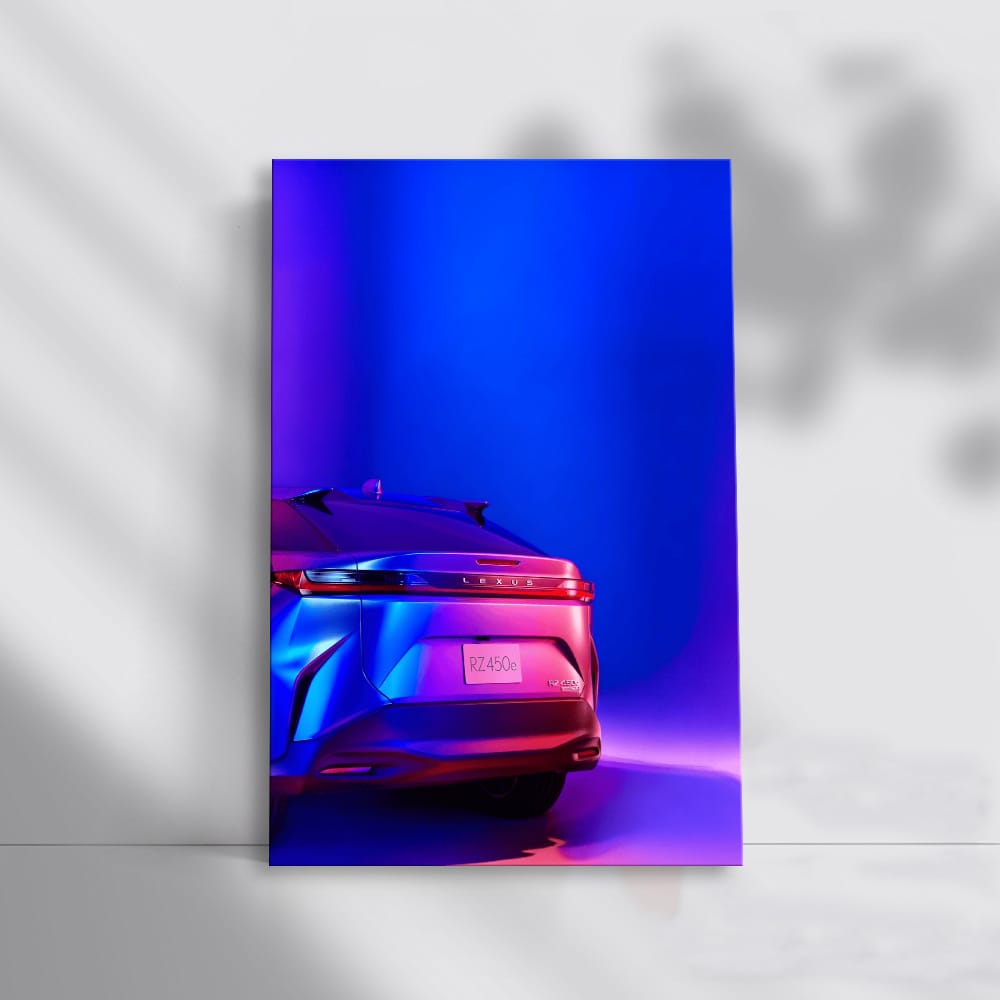 Neon Lexus RZ450e - Futuristic Electric Elegance