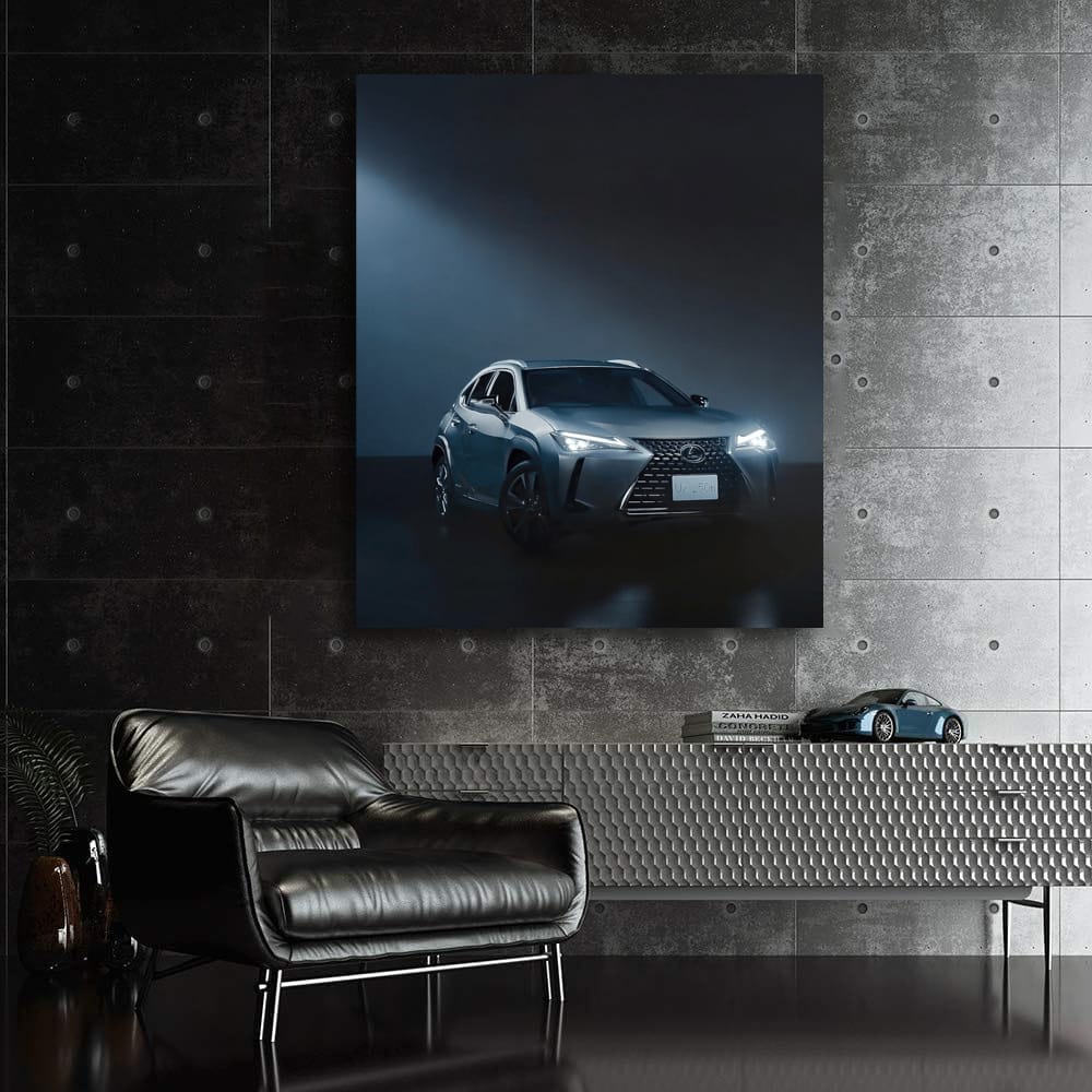 Gray Lexus UX in Parking - Sophisticated Urban Explorer