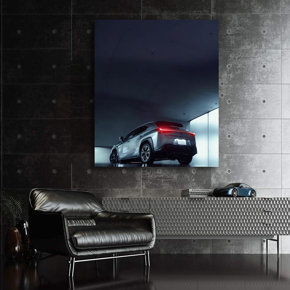 Lexus UX Gray in Parking - Sleek Urban Explorer