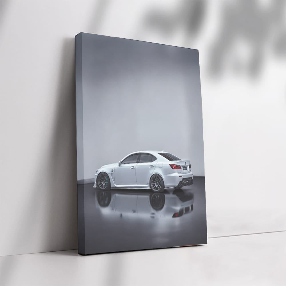 Lexus IS-F in White - Parked Elegance and Power