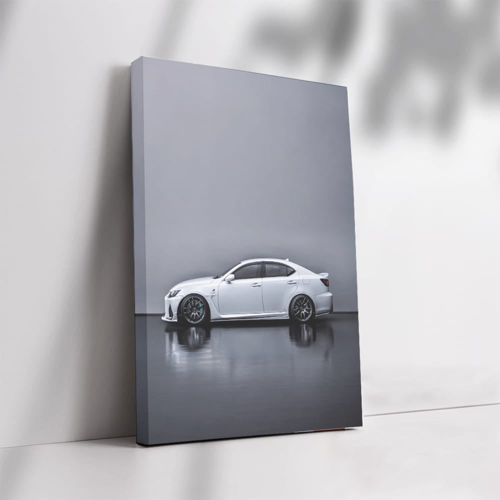 Lexus IS-F White Parking - Elegance Meets Performance