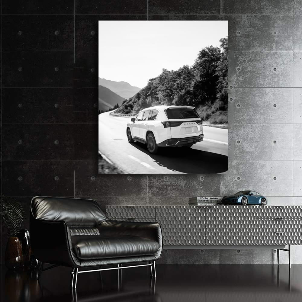 Lexus Black and White Mountain Drive - Elegant Adventure