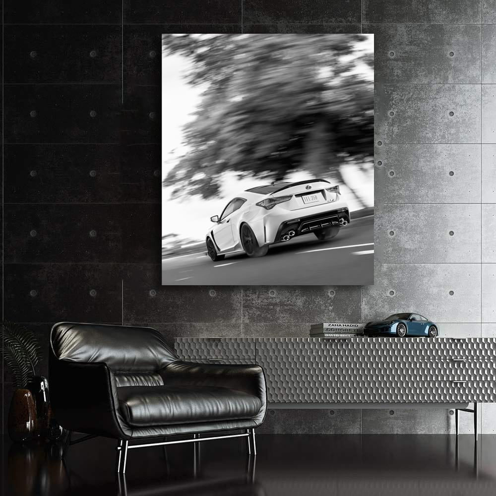 Elegant Lexus in Black and White - Sleek Road Masterpiece