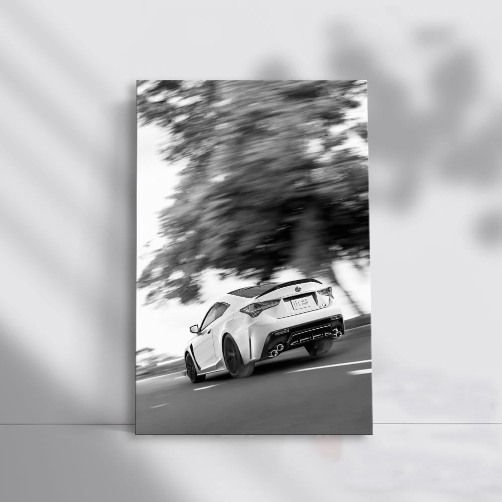 Elegant Lexus in Black and White - Sleek Road Masterpiece