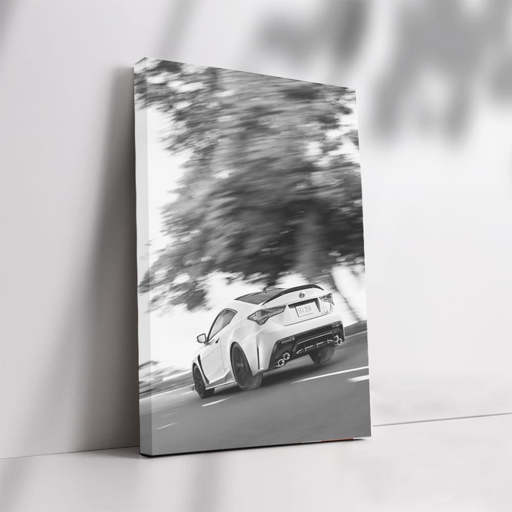 Elegant Lexus in Black and White - Sleek Road Masterpiece