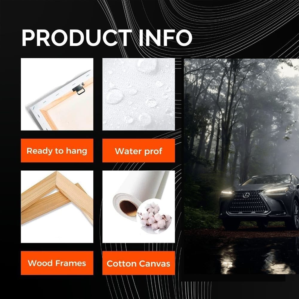 Lexus in Misty Woods - Elegance Meets Adventure