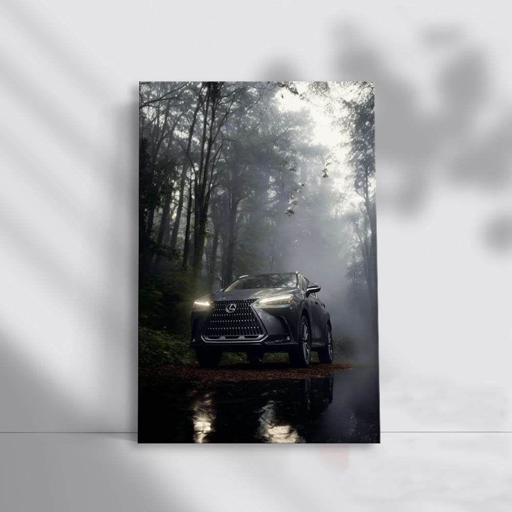 Lexus in Misty Woods - Elegance Meets Adventure