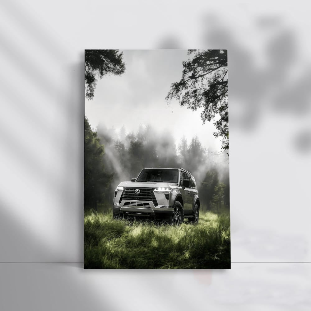 Foggy Forest Lexus - Elegance in Motion