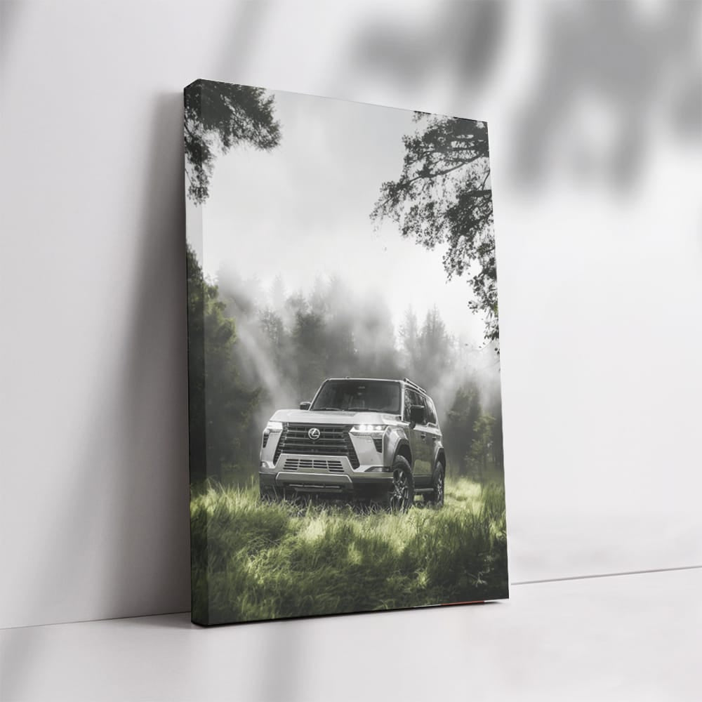 Foggy Forest Lexus - Elegance in Motion