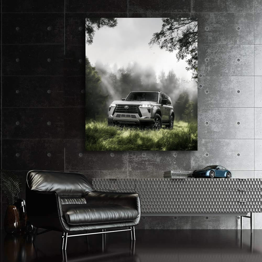 Foggy Forest Lexus - Elegance in Motion