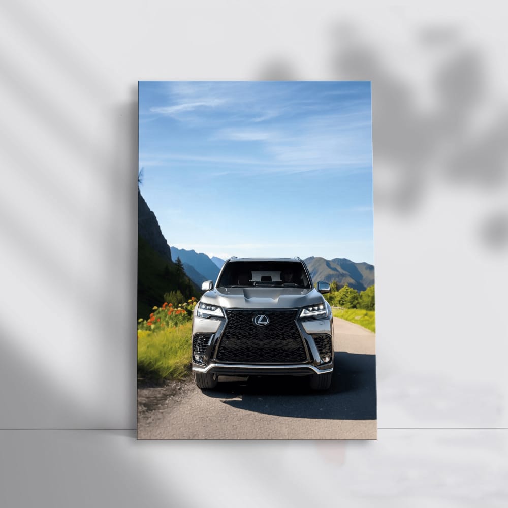 Sleek Grey Lexus Cruising Road - Luxury in Motion