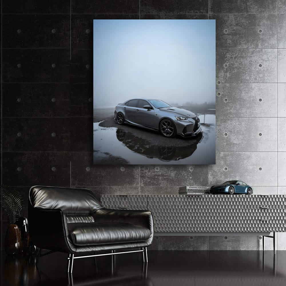 Lexus Enveloped in Mist - Sleek and Mysterious Design