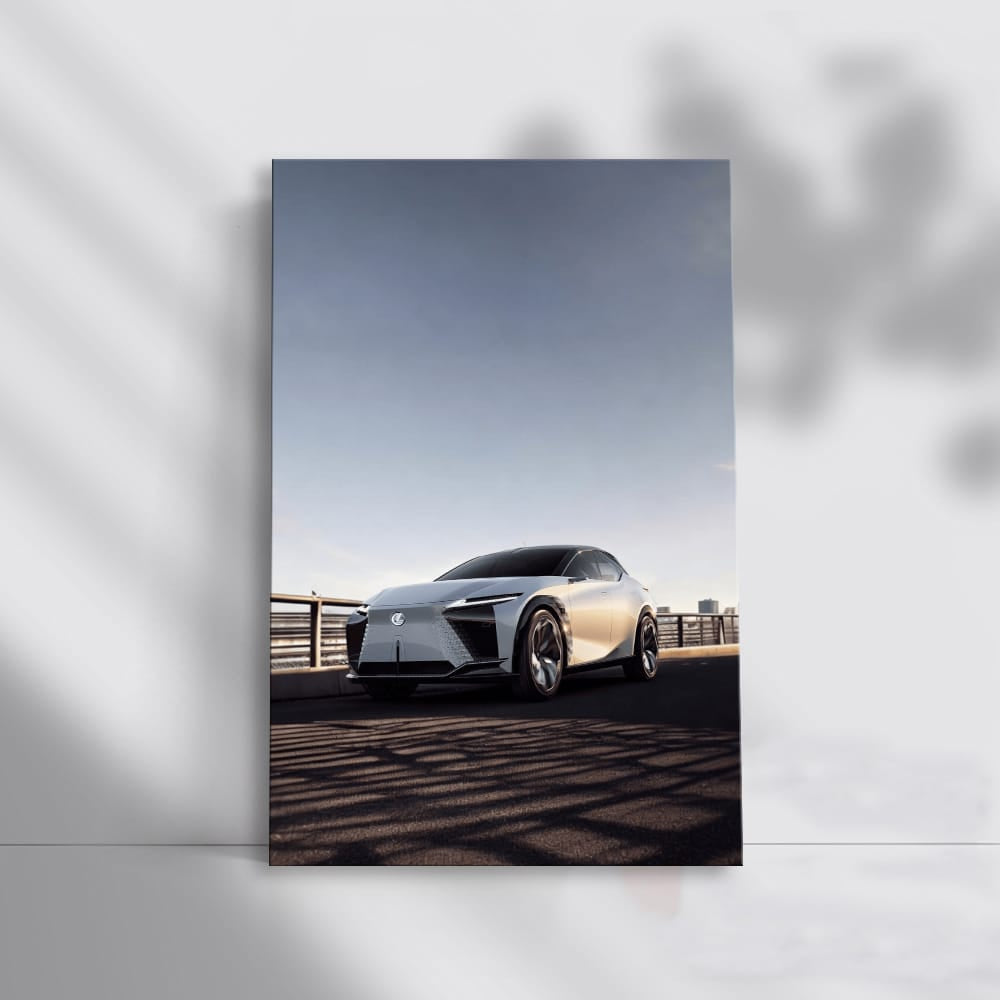 Lexus Cruising Down Highway - Elegance in Motion