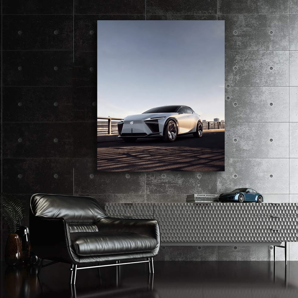 Lexus Cruising Down Highway - Elegance in Motion