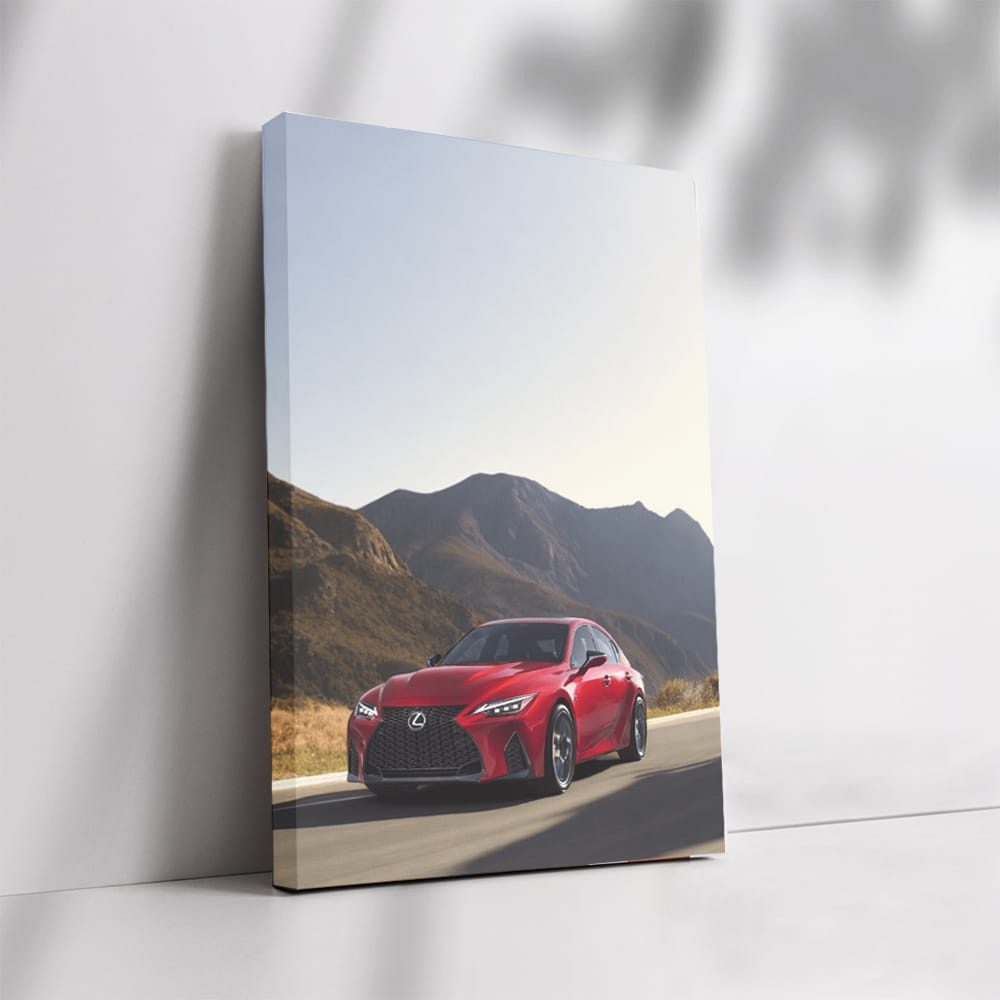 Red Lexus Roams Mountain Roads - Thrilling Performance