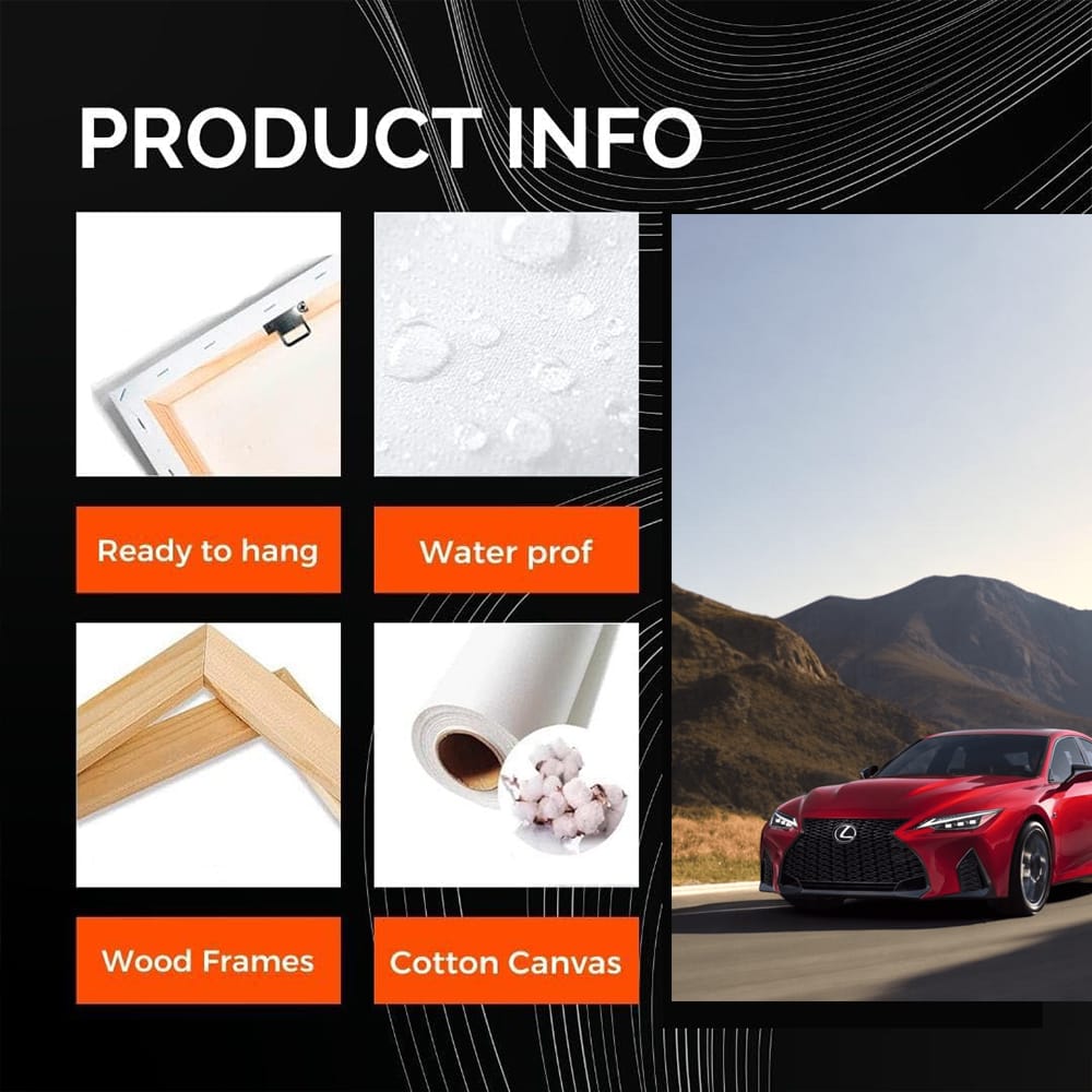 Red Lexus Roams Mountain Roads - Thrilling Performance