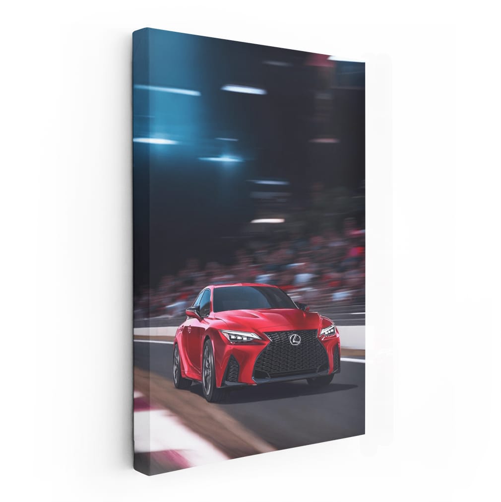 Red Lexus on Sports Track - Thrilling Performance