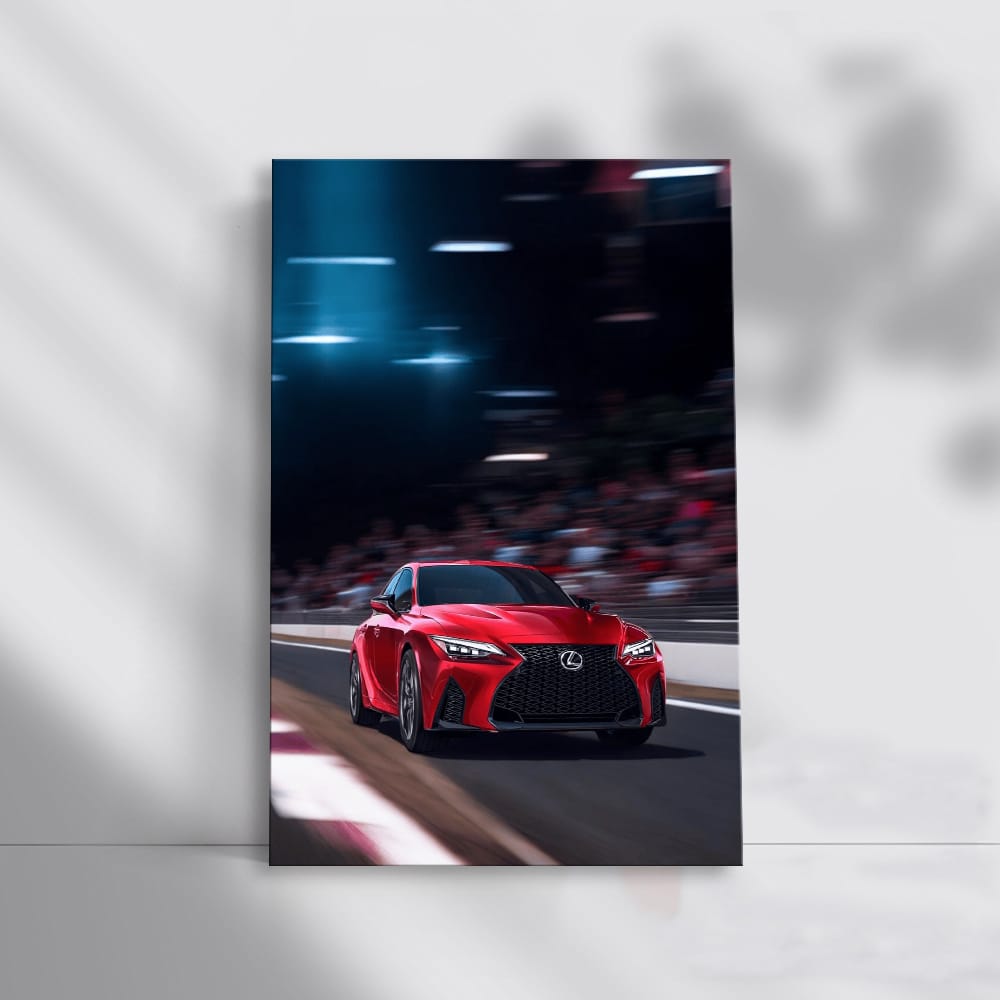 Red Lexus on Sports Track - Thrilling Performance