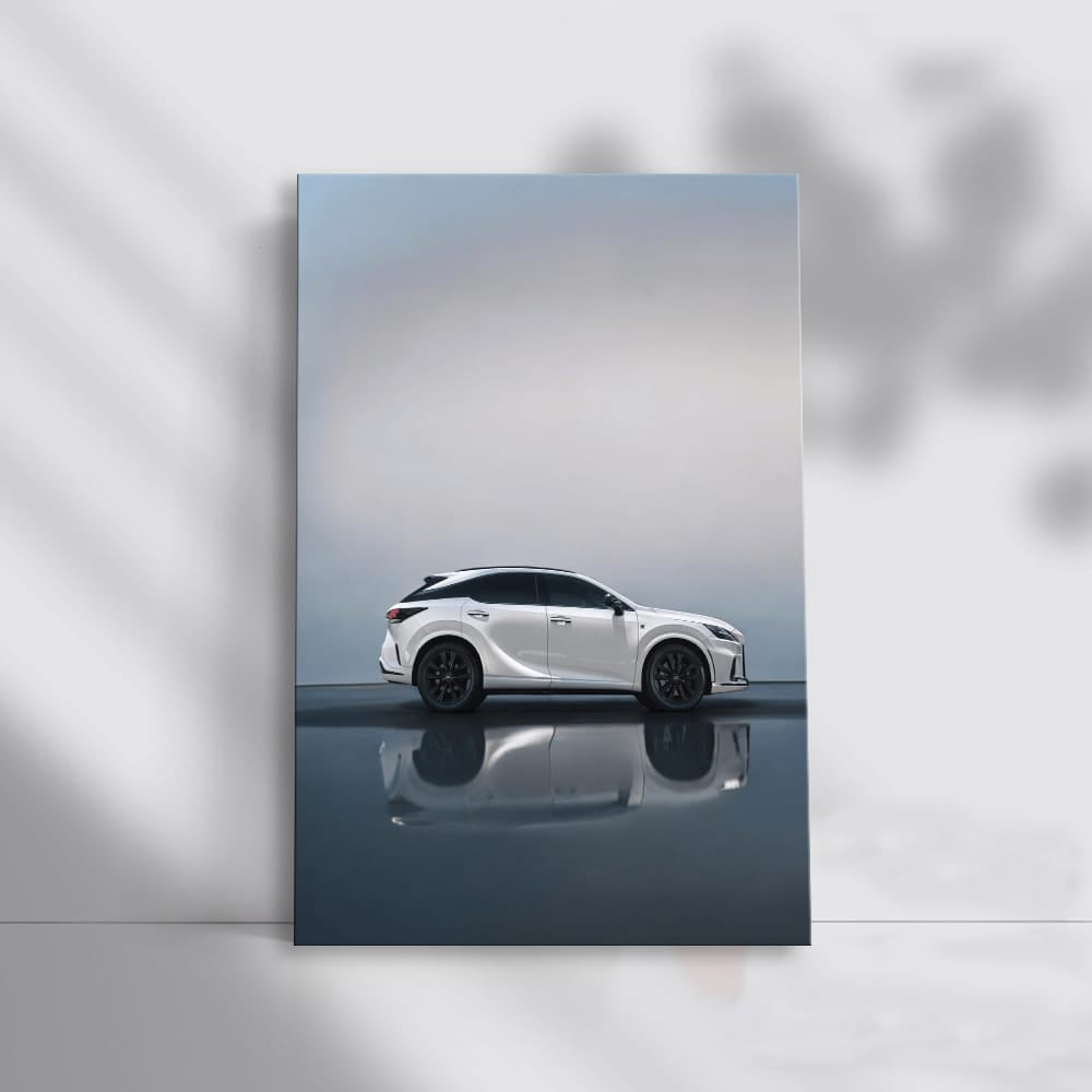 White Lexus Parking - Elegance in Motion