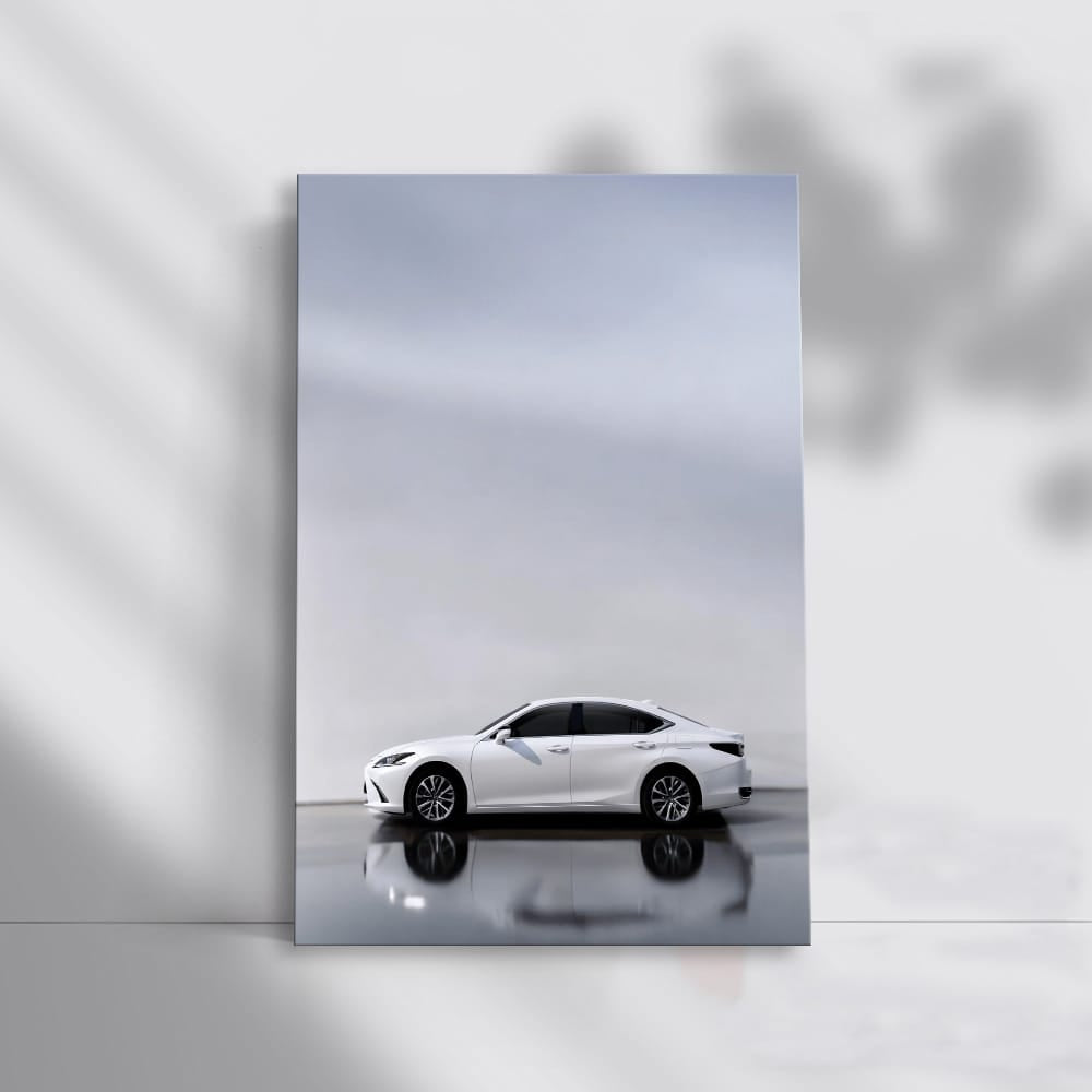 White Lexus Parking - Luxury in Motion, Sleek and Stylish