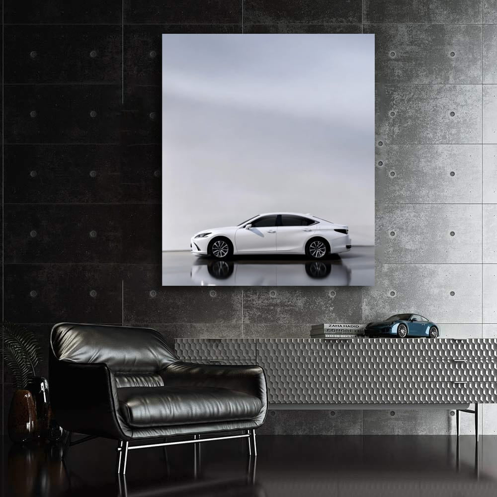 White Lexus Parking - Luxury in Motion, Sleek and Stylish