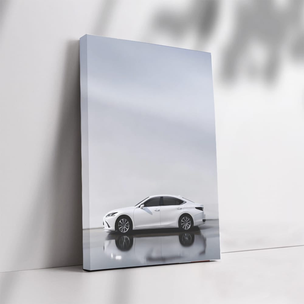 White Lexus Parking - Luxury in Motion, Sleek and Stylish
