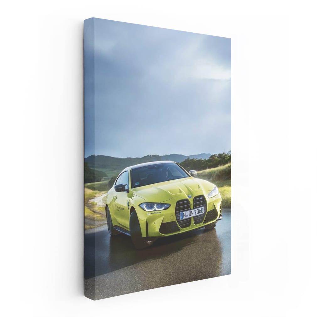 Lime Bmw M4 Colour Wall Art