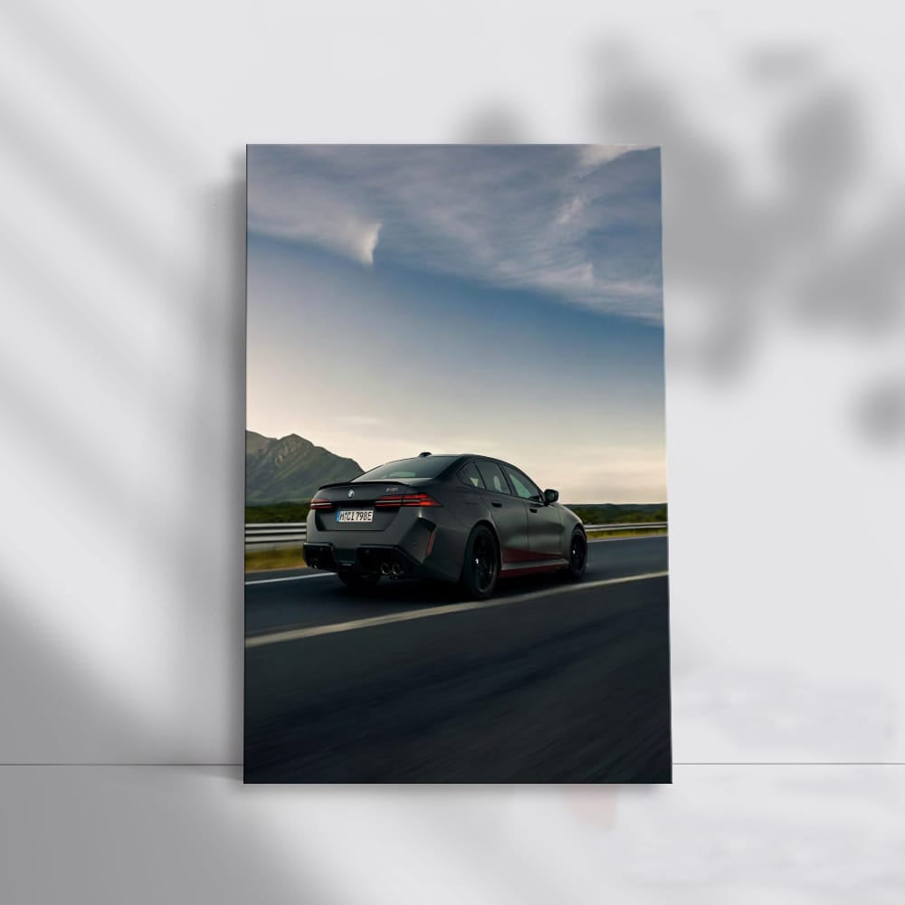 Matte Black BMW M5 G90 Cruising Mountain Roads - Unleash Power