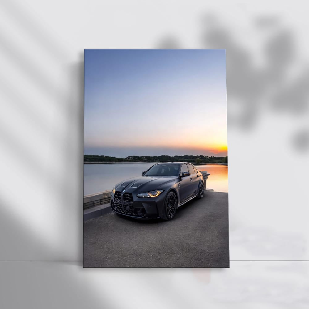 Matte Black BMW M3 G80 by Lake - Bold Elegance in Motion