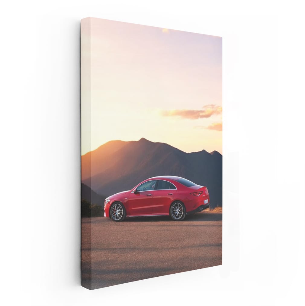 Mercedes-AMG CLA 45 S in Red at Sunset - Power Meets Elegance