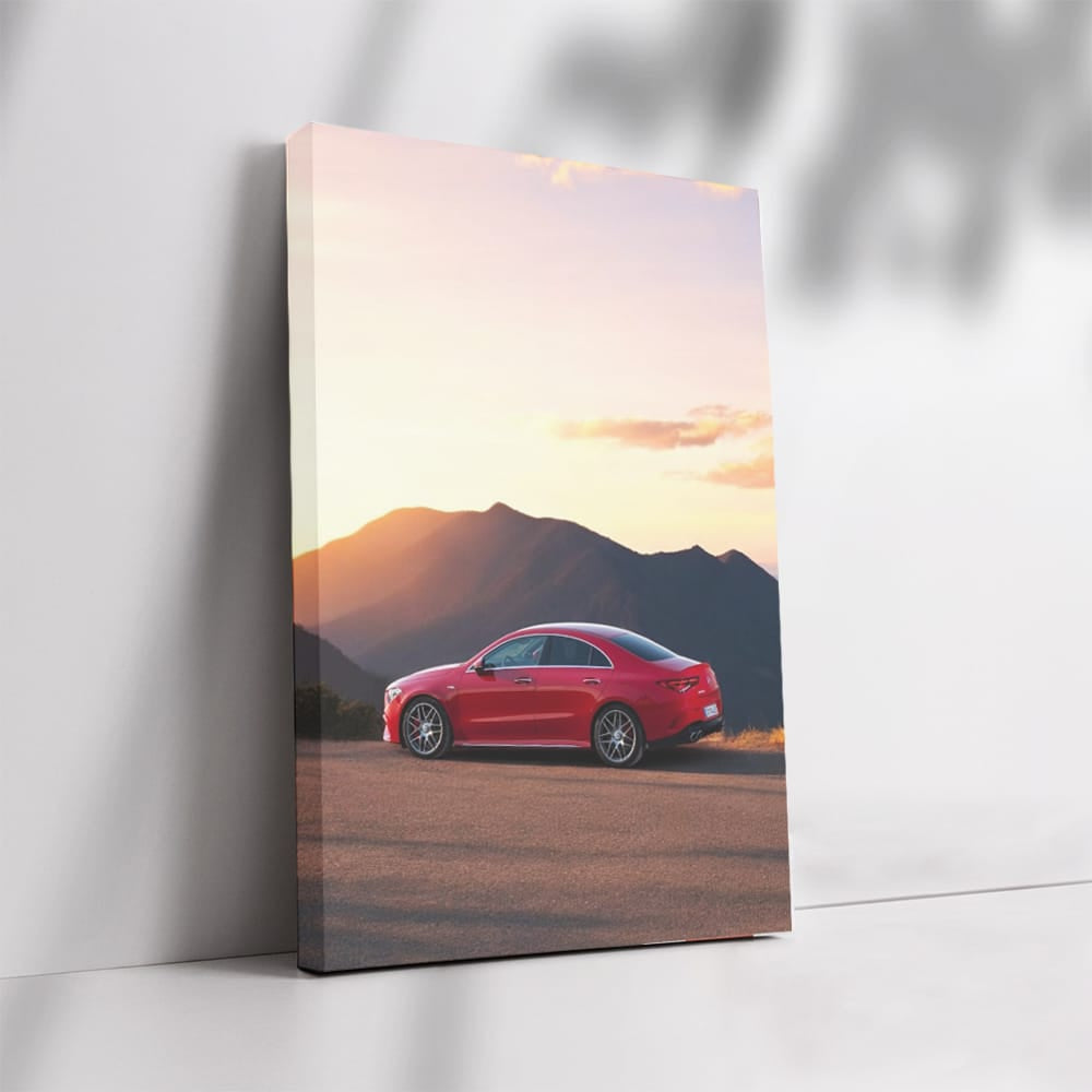 Mercedes-AMG CLA 45 S in Red at Sunset - Power Meets Elegance