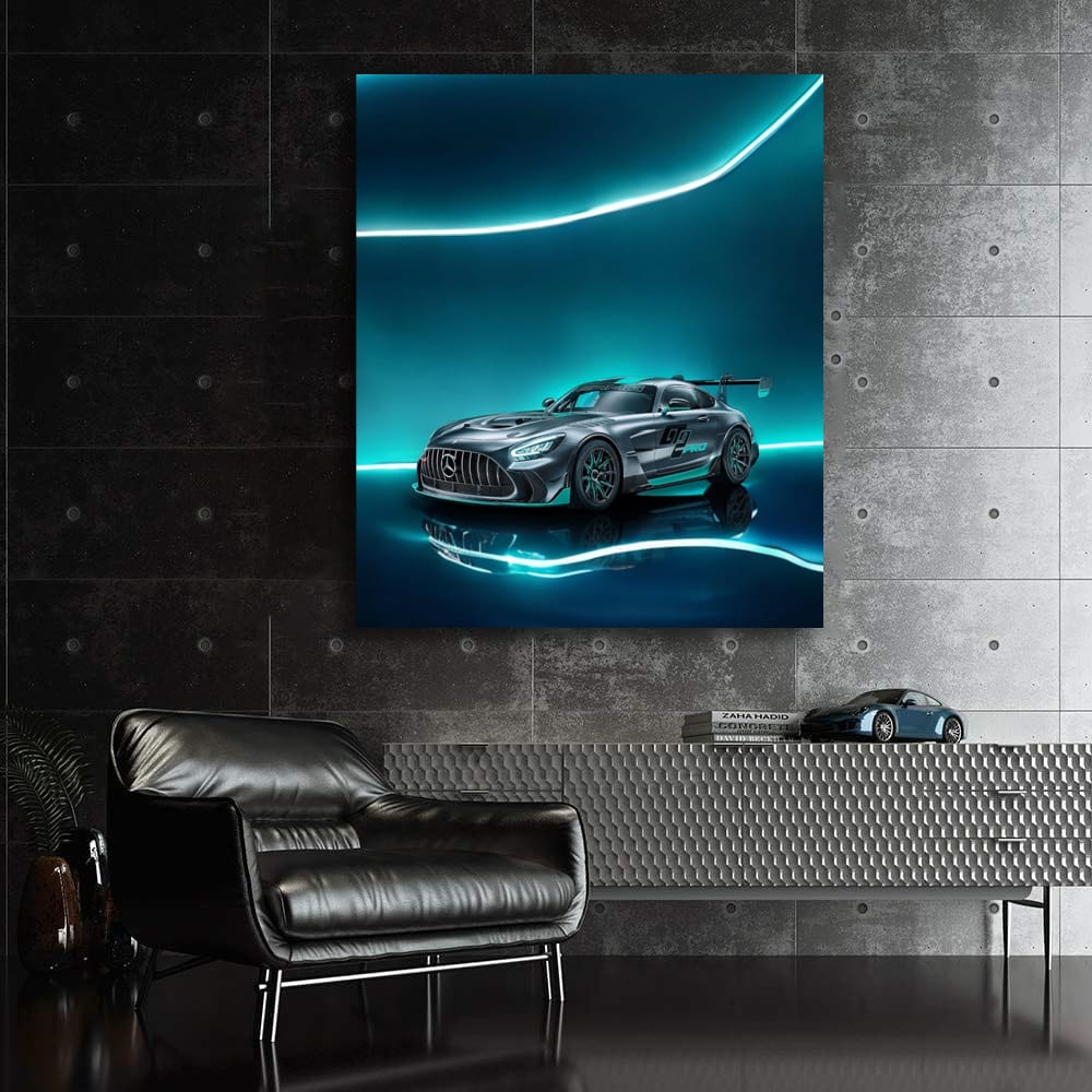 Neon Mercedes-AMG GT2: Bold Racing Powerhouse