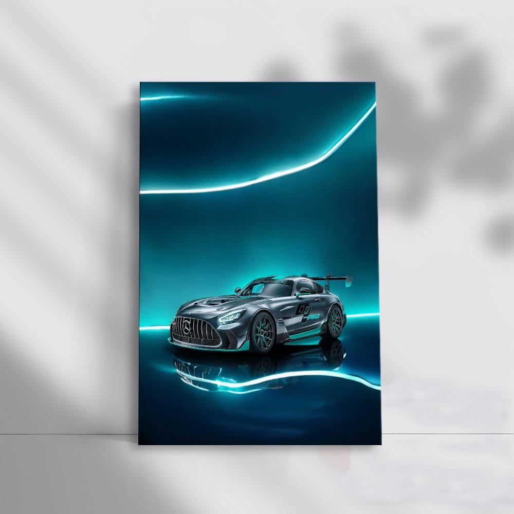 Neon Mercedes-AMG GT2: Bold Racing Powerhouse