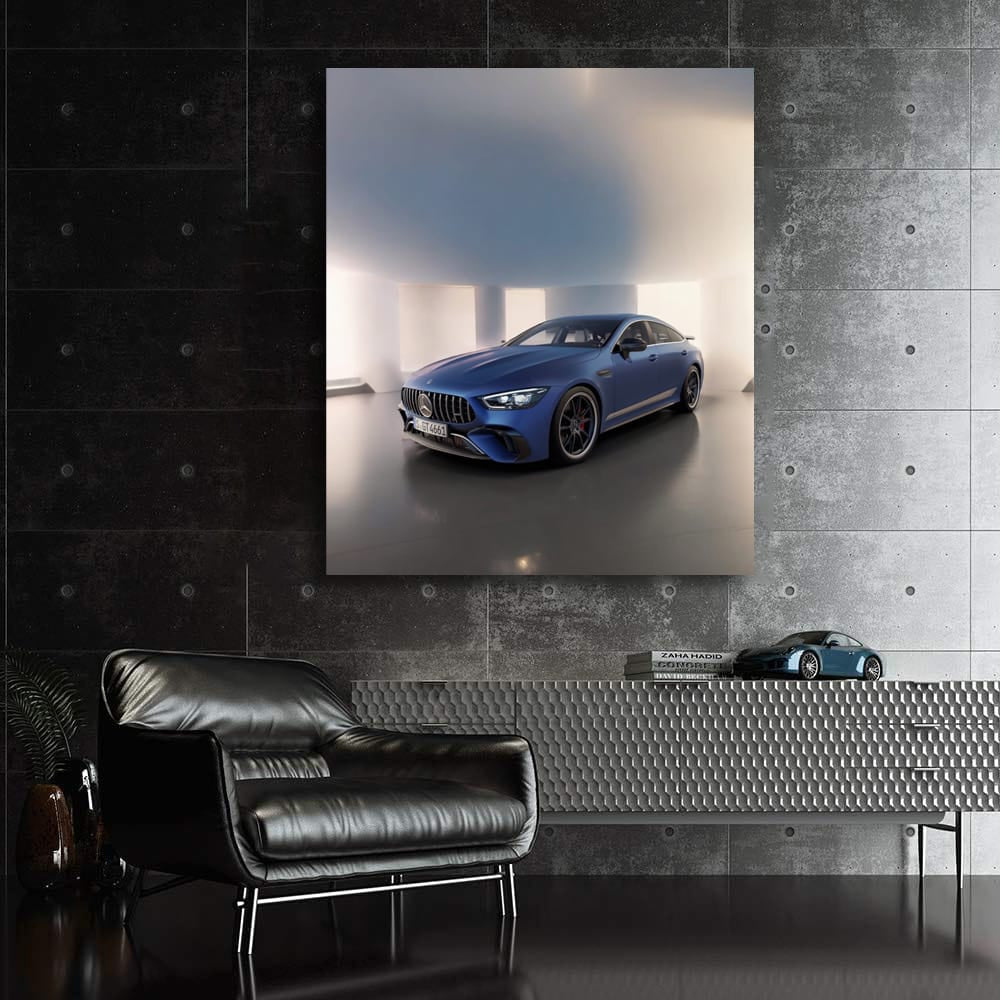 Mercedes-AMG GT 63 4MATIC Blue Parked - Power and Elegance