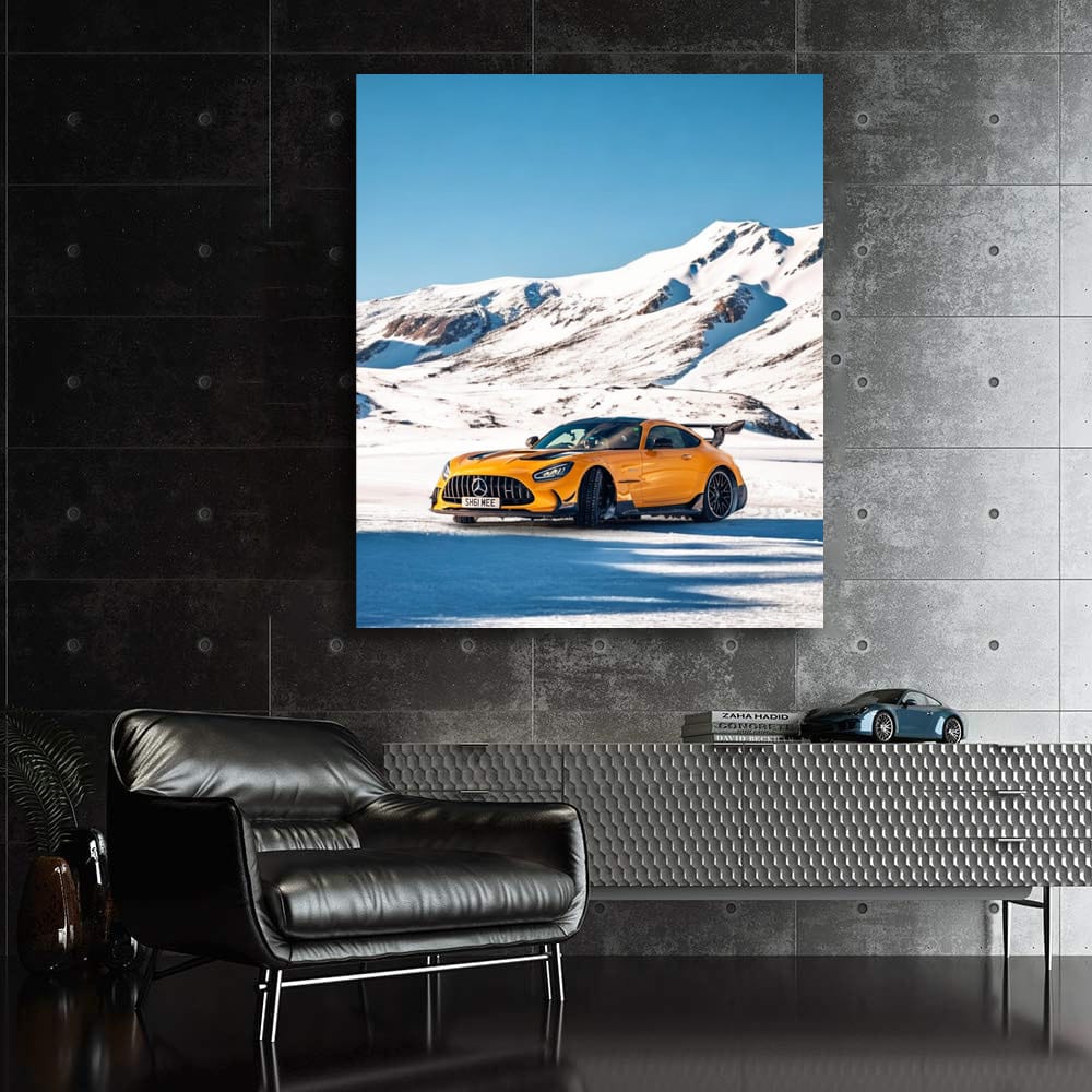 Mercedes-AMG GT Conquers Snowy Mountains - Power and Elegance