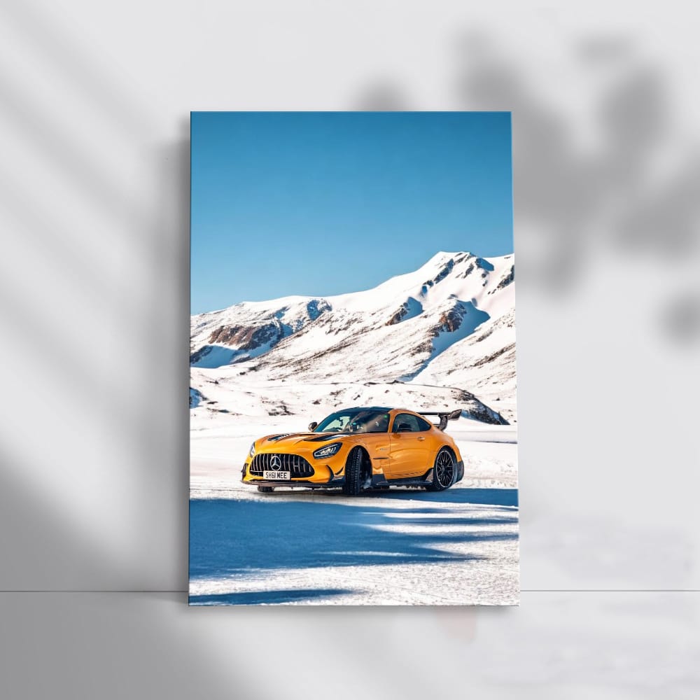Mercedes-AMG GT Conquers Snowy Mountains - Power and Elegance