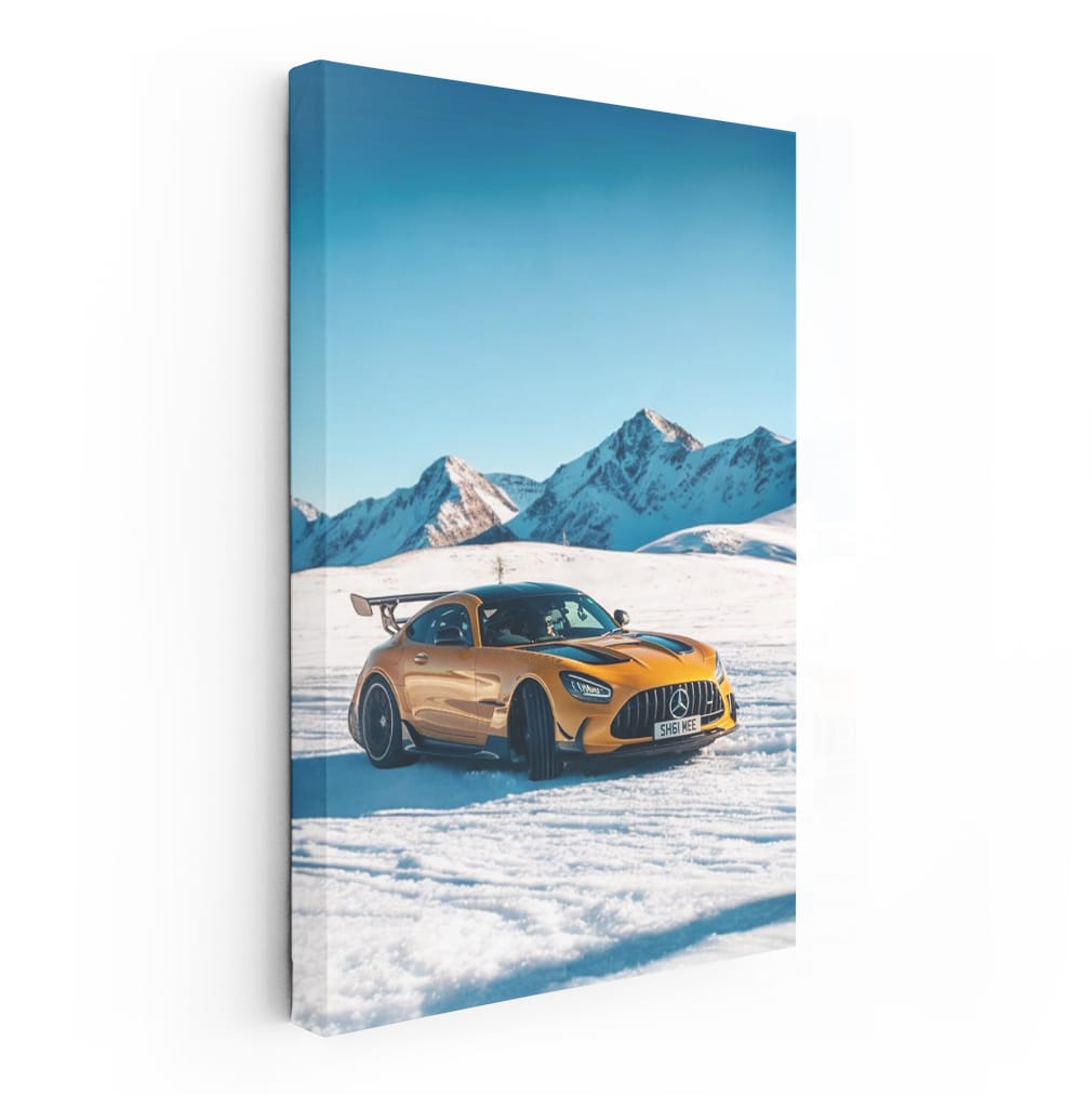 Mercedes-AMG GT Conquers Snowy Mountains - Power Unleashed