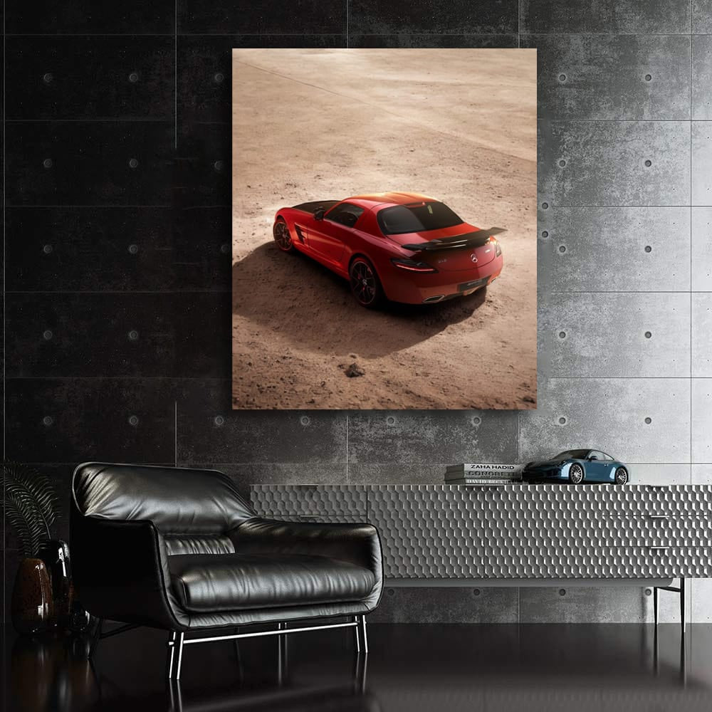 Mercedes-Benz SLS AMG Roars Across Desert - Power and Elegance