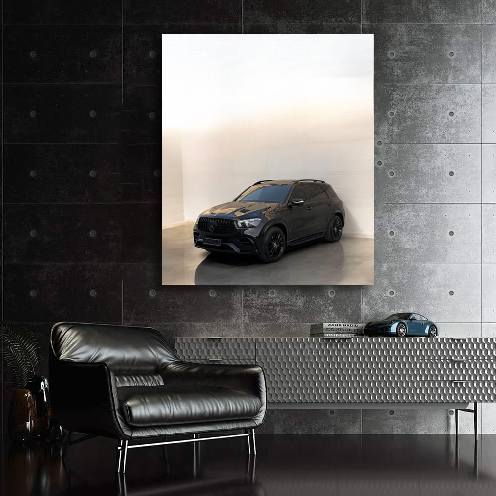 Black Mercedes-Benz GLE-Class 350 Parked - Sophisticated Elegance