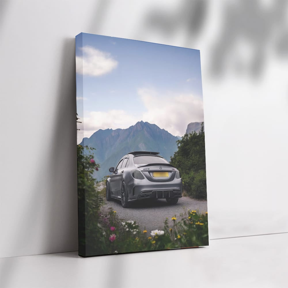 Mercedes AMG C63s with Mountain Scenery - Power and Elegance
