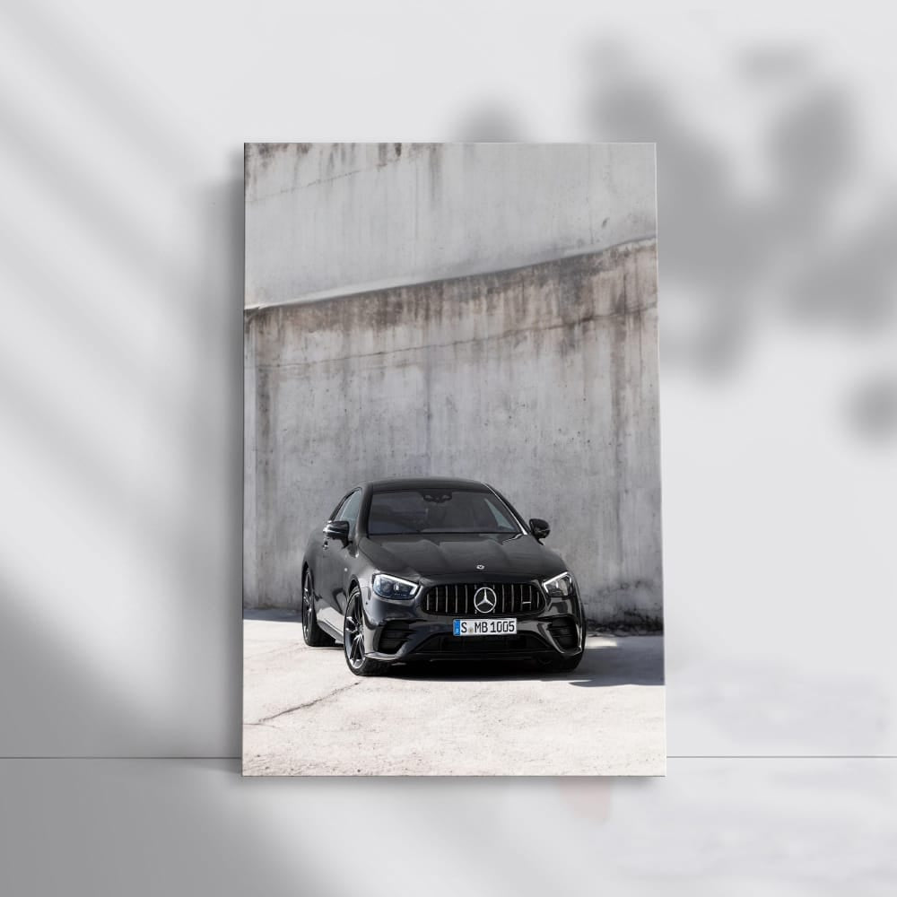 Mercedes AMG E53 4MATIC+ Black Coupe Parked - Elegant Power