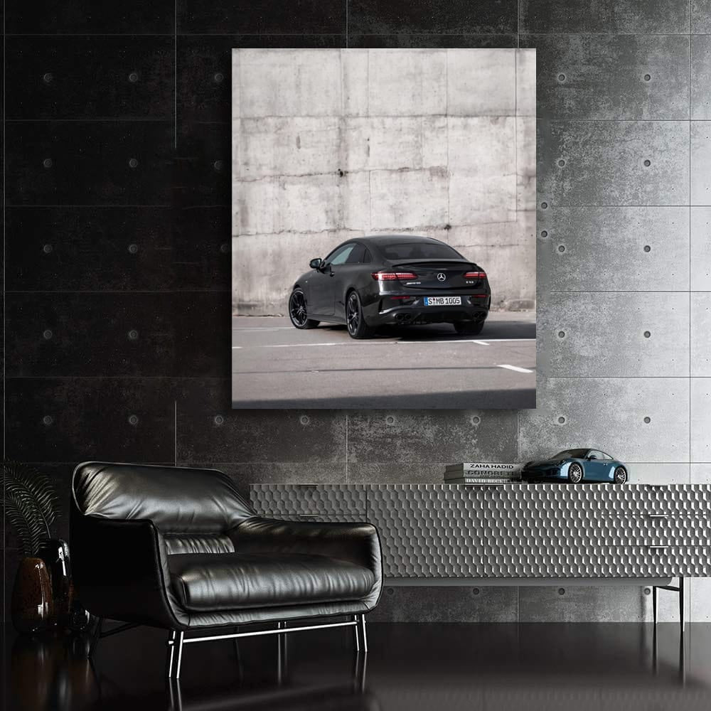 Black Mercedes-AMG E 53 4MATIC+ Coupe in Parking - Elegance Redefined