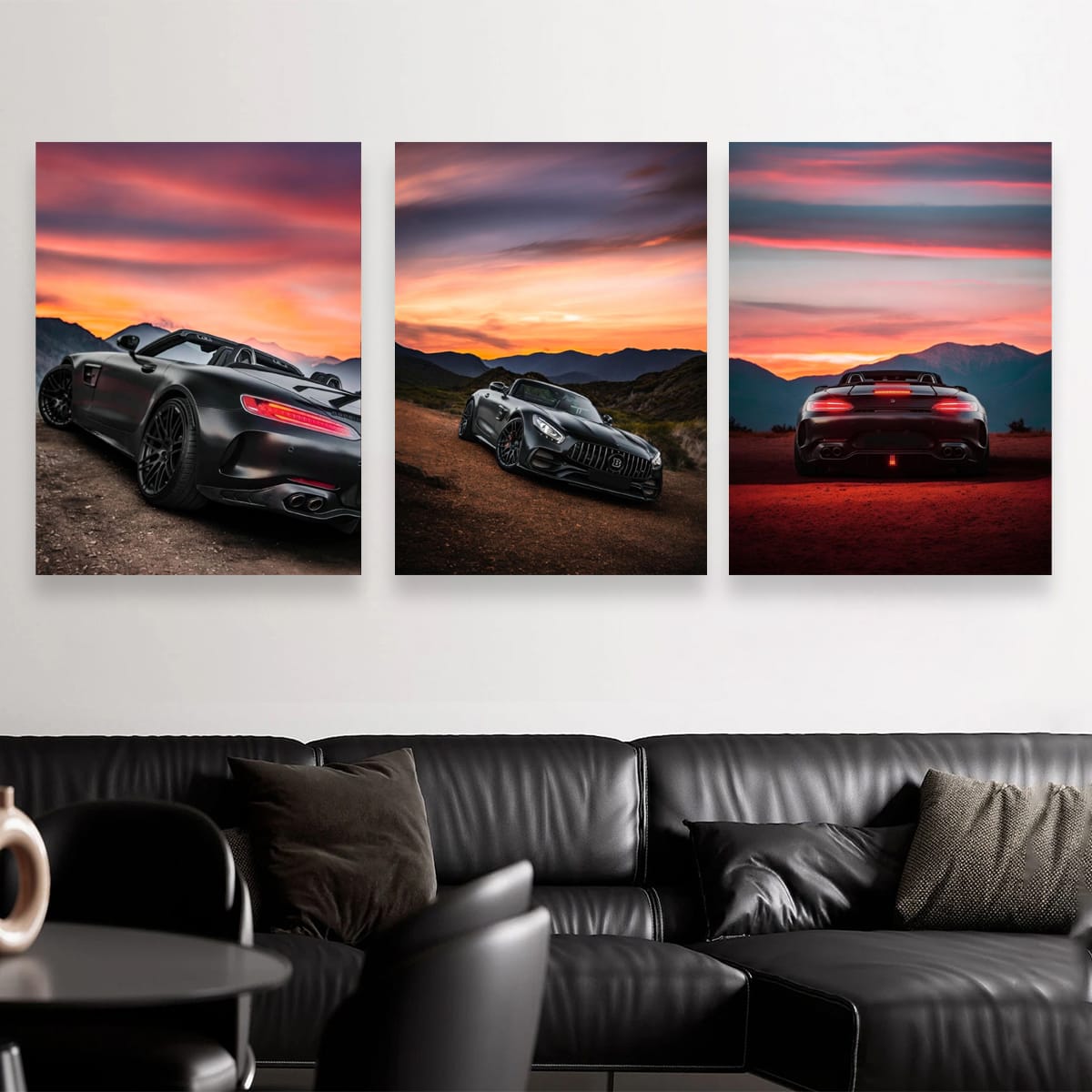 Mercedes AMG GTC At Sunset Set of 3