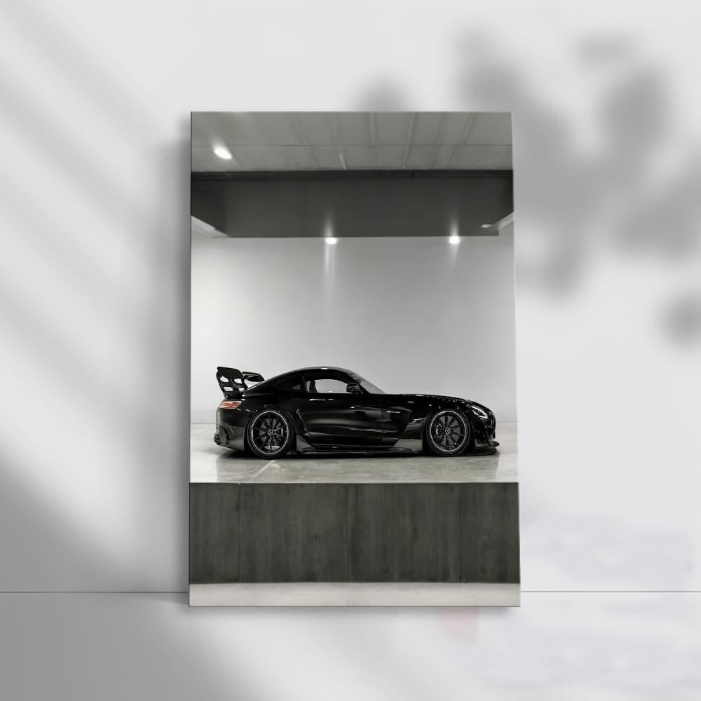 Sleek Mercedes AMG GT Black Series in Parking Lot - Power Unleashed