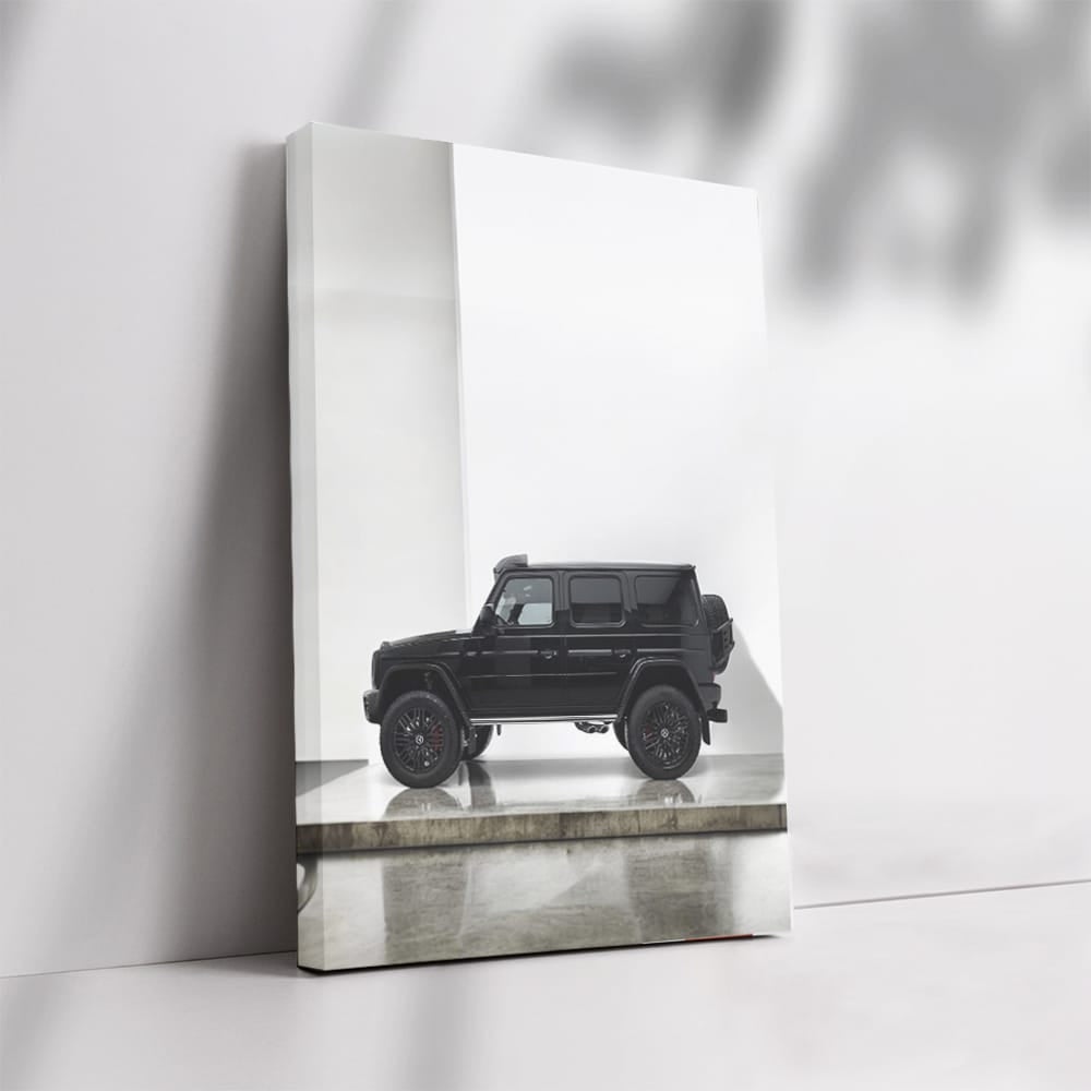 Sleek Black Mercedes G63 4x4 Parking - Bold and Powerful