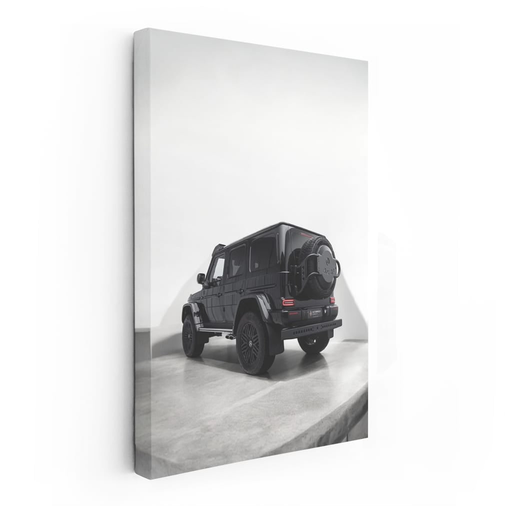 Jet Black Mercedes G63 4x4 Parked - Power Meets Elegance