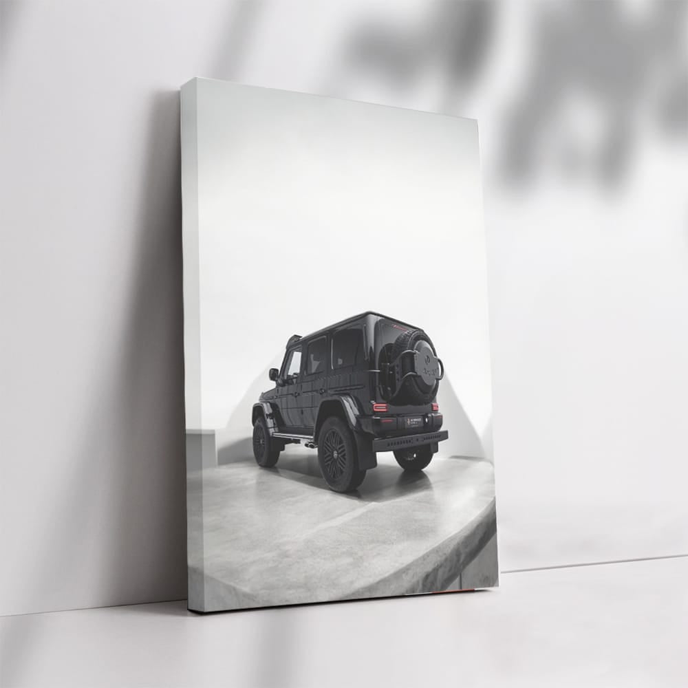 Jet Black Mercedes G63 4x4 Parked - Power Meets Elegance